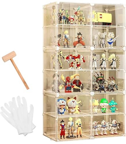 Amazon.co.jp: JOOHY フィギュアケース 木製 ディスプレイケース